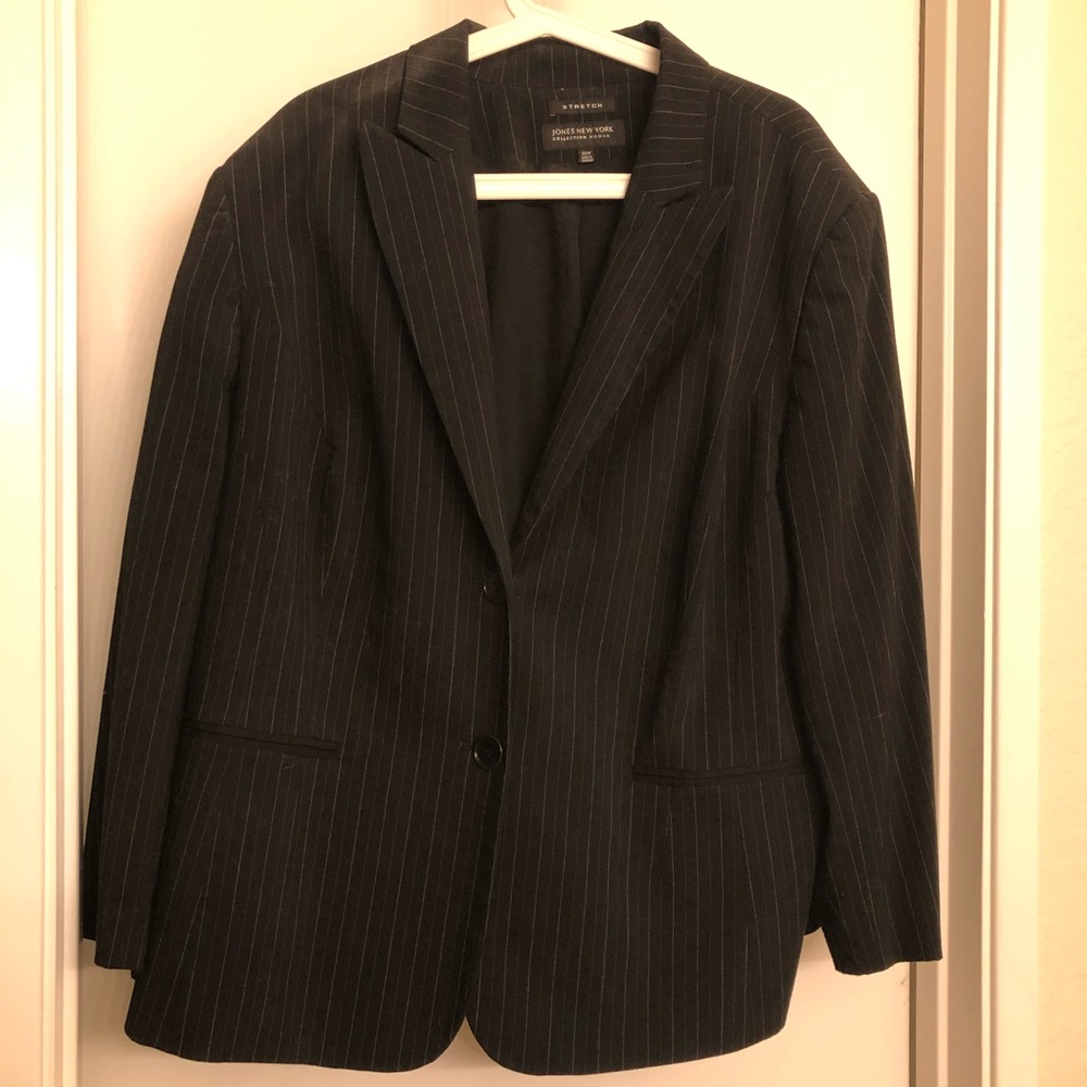 Jones New York pin striped suit jacket